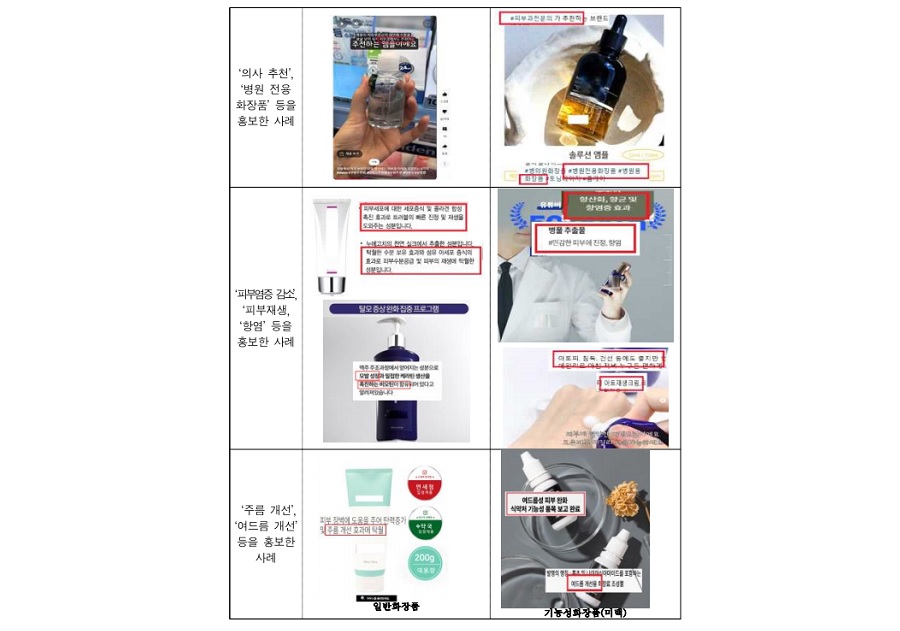 ‘피부과 의사 추천’, ‘병원 화장품’ 부당광고 주의해야